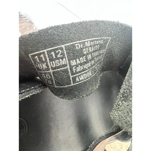 Men's Dr. Martens Geraldo Black Leather Buckle Gladiator Sandals 12 - Picture 7 of 7